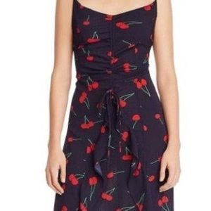 Aqua cherry dress